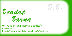 deodat barna business card